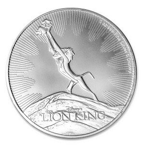Moneda El Circulo de la Vida El Rey Léon Disney de Plata 1 oz 2020