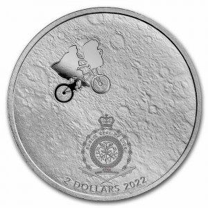 Moneda E.T. 40 Aniversario de Plata 1 oz 2022 BU anverso