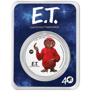 Moneda E.T. 40 Aniversario de Plata 1 oz 2022 Color-BU Blister