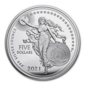 Moneda Galileo de Plata 1 oz 2021 reverso