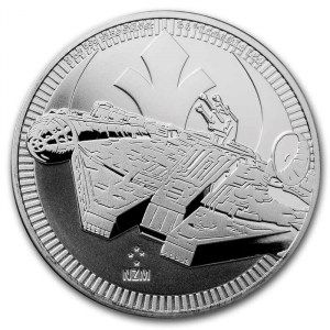 Moneda Halcón Milenario de Star Wars de Plata 1 oz 2021