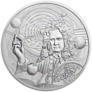 Moneda Iconos de la Inspiración: Isaac Newton de Plata 1 oz 2022 BU