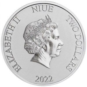 Moneda La Dama y el Vagabundo de Disney de Plata 1 oz 2022 BU reverso