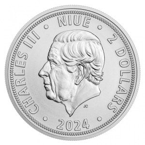 Moneda de Plata León Checo 1 oz 2024 BU anverso
