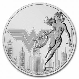 Moneda DC Comics Liga de la Justicia Wonder Woman de Plata 1 oz 2021