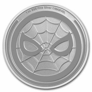 Moneda de Plata Marvel Comics: Spider-Man 1 oz 2023 BU