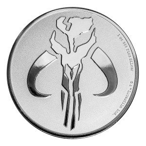 Moneda Mythosaur Mandalorian de Star Wars de Plata 1 oz 2020