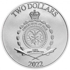 Moneda Star Wars Mandalorian: IG-11 de Plata 1 oz 2022 BU reverso 