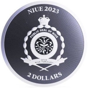 Moneda de Plata Trébol de la Suerte 1 oz 2023 BU reverso