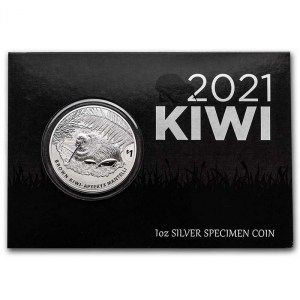 Moneda Kiwi de Plata 1 oz 2021 bliser