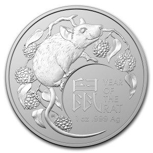 Moneda Año de la Rata RAM de Plata 1 oz 2020