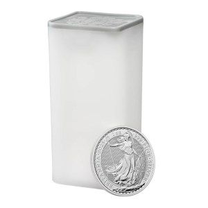 Moneda de Plata Britannia 1/4oz 2025 BU Tubo