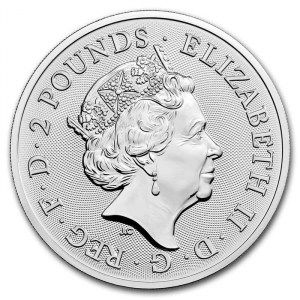 Moneda Mitos y Leyendas: Maid Marian de Plata 1 oz 2022 reverso