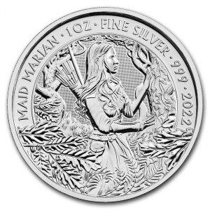 Moneda Mitos y Leyendas: Maid Marian de Plata 1 oz 2022
