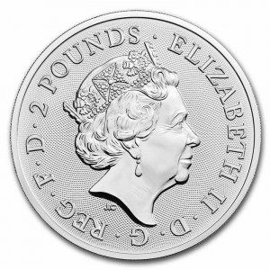 Moneda The Royal Arms  de Plata 1 oz 2021 reverso