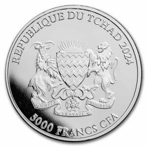 Moneda de Plata Búho Estigio 1 oz 2024 BU Reverso