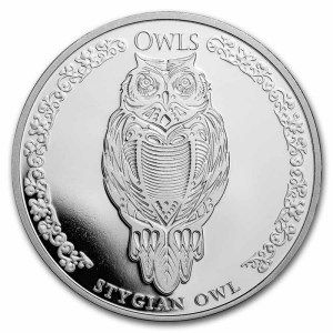 Moneda de Plata Búho Estigio 1 oz 2024 BU