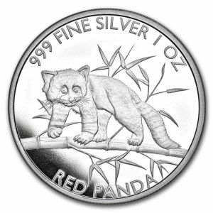Moneda de Plata Panda Rojo 1 oz 2023 BU