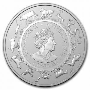 Moneda Año del Tigre RAM de Plata 1 oz 2022 reverso
