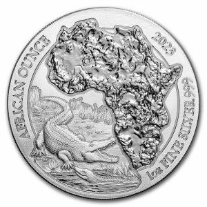 Moneda de Plata Cocodrilo del Nilo 1 oz 2023 BU
