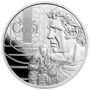 Moneda Rey de lo Cool: Steve McQueen de Plata 1 oz 2021 BU