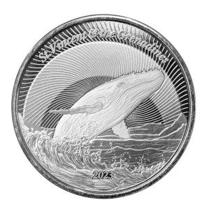 Moneda de Plata EC8 Ballena Jorobada de San Vicente y las Granadinas 1 oz 2023 Proof-Like