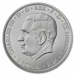 Moneda de Plata Reina Hada Una y el León 1 oz 2024 BU anverso