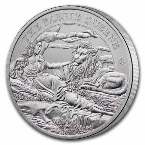 Moneda de Plata Reina Hada Una y el León 1 oz 2024 BU