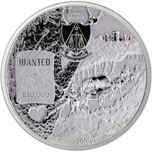 Moneda de Plata Sherwood 1 oz 2024 reverso