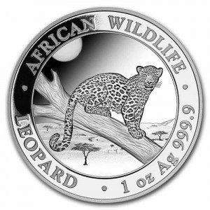 Moneda Leopardo de Somalia de Plata 1 oz 2021