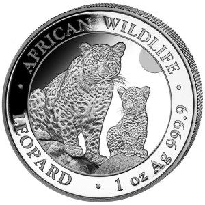 Moneda de Plata Leopardo de Somalia 1 oz 2024 BU