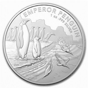 Moneda de Plata Territorio Antártico Australiano: Pingüino Emperador 1 oz 2023 BU