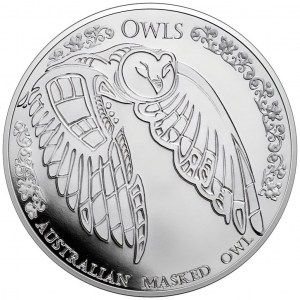Moneda Búho Enmascarado Australiano de Plata 1 oz 2022 BU