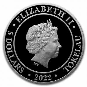Moneda Diosa Europa de Plata 1 oz 2022 BU reverso