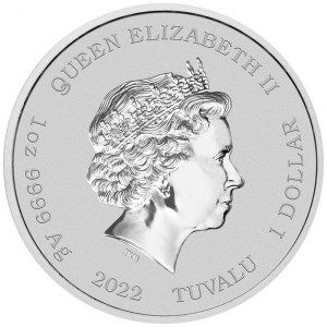 Moneda Bart Simpson de Plata 1 oz 2022 BU reverso