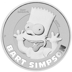 Moneda Bart Simpson de Plata 1 oz 2022 BU