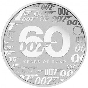 Moneda James Bond 007 - 60 Aniversario de Plata 1 oz 2022 BU