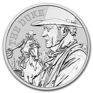 Moneda John Wayne de Tuvalu de Plata 1 oz 2020
