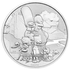 Moneda La Familia Simpson de Plata 1 oz 2021 BU