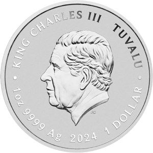 Moneda de Plata Tortugas Ninjas - 40 Aniversario 1 oz 2024 BU anverso