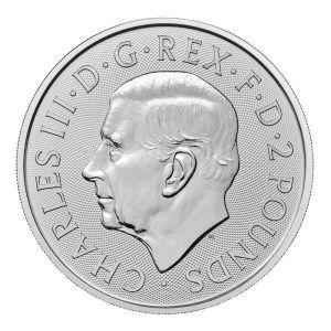 Moneda de Plata Mitos y Leyendas: Beowulf 1 oz 2024 BU Anverso