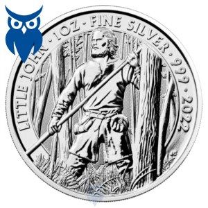 Moneda Mitos y Leyendas: Little John de Plata 1 oz 2022 BU
