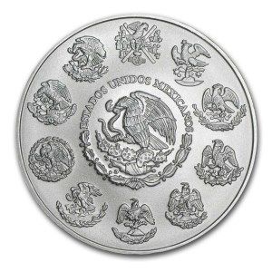 Moneda Libertad de México de Plata 2 oz 2019 reverso