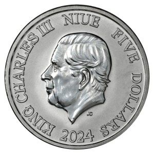 Moneda de Plata Tortuga Carey 2 oz 2024 BU Reverso