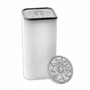 Moneda Queen's Beasts Collector de Plata 2 oz 2021 tubo