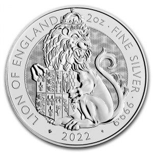 Moneda The Royal Tudor Beasts: El León de Inglaterra de Plata 2 oz 2022 BU