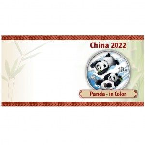 Moneda Panda de Plata 30 g 2022 Color-BU documentación exterior