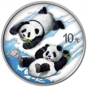 Moneda Panda de Plata 30 g 2022 Color-BU