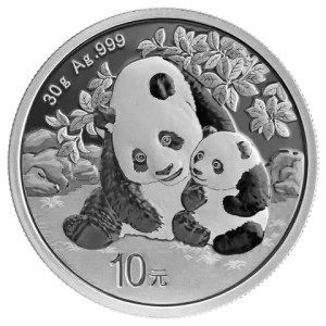 Moneda de Plata Panda 30 g 2024 BU
