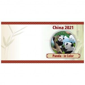 Moneda Panda Colored de Plata 30 g 2021 documentación